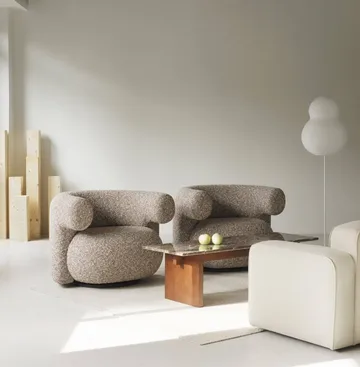 Puff Bubble golvlampa - Vit - Normann Copenhagen