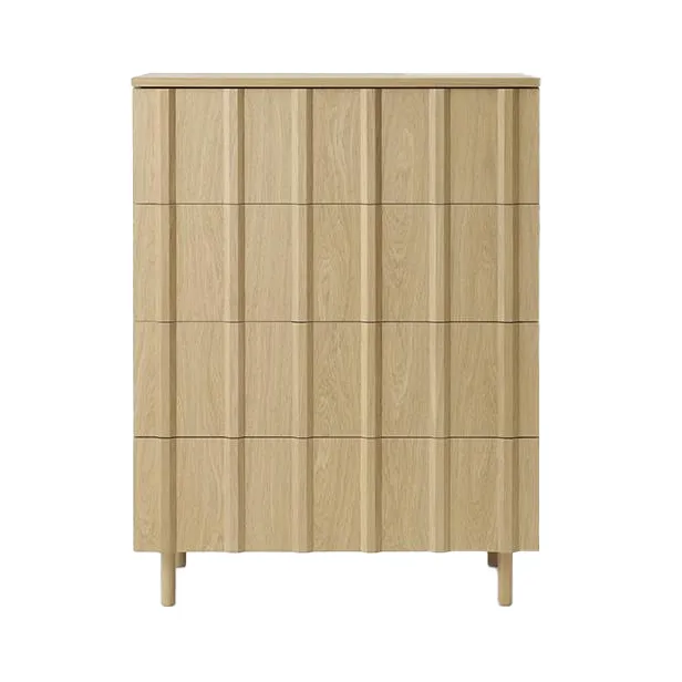 Rib dresser 4 lådor - Oak - Normann Copenhagen