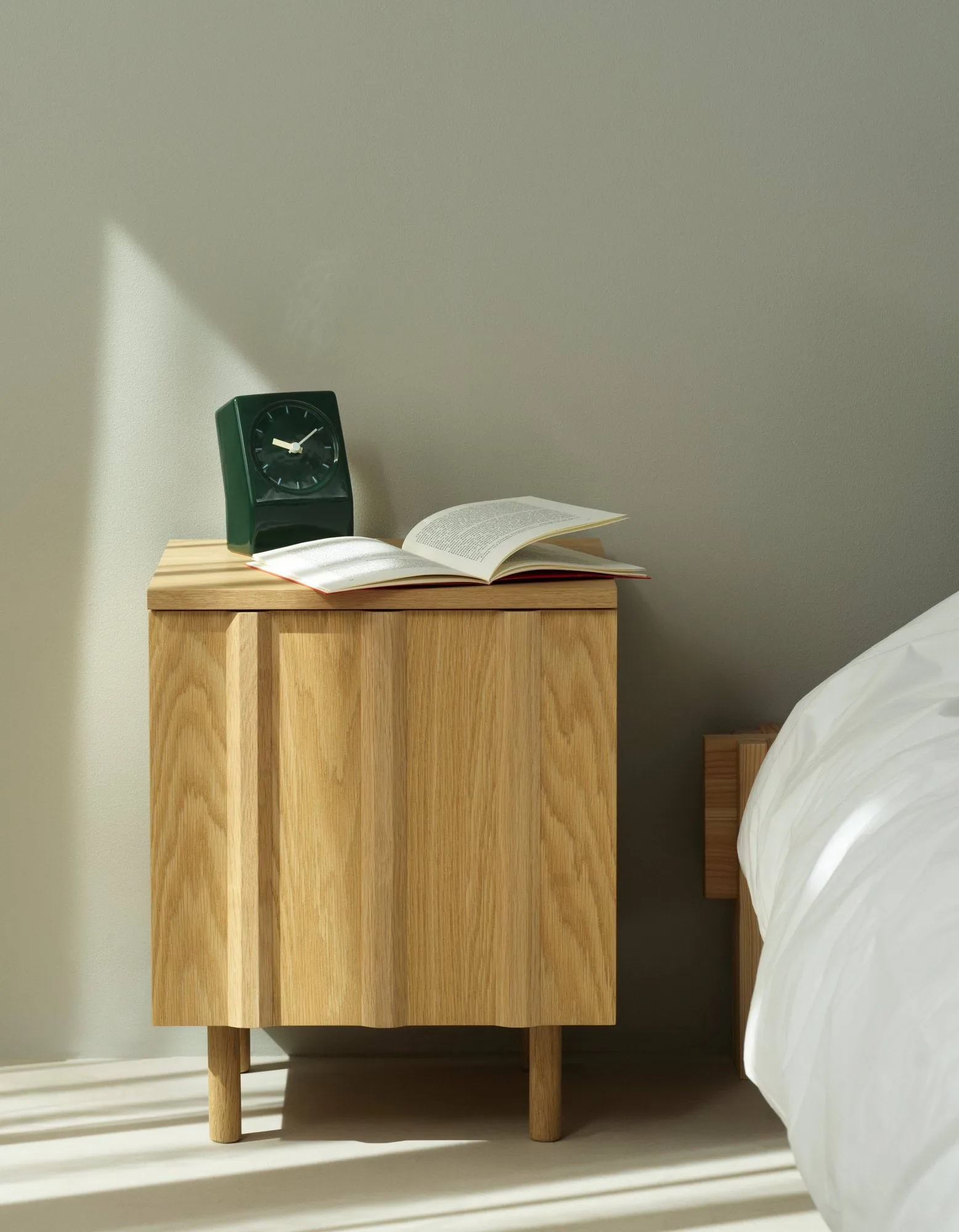 Rib sängbord, Oak, 52x42x40 cm Normann Copenhagen