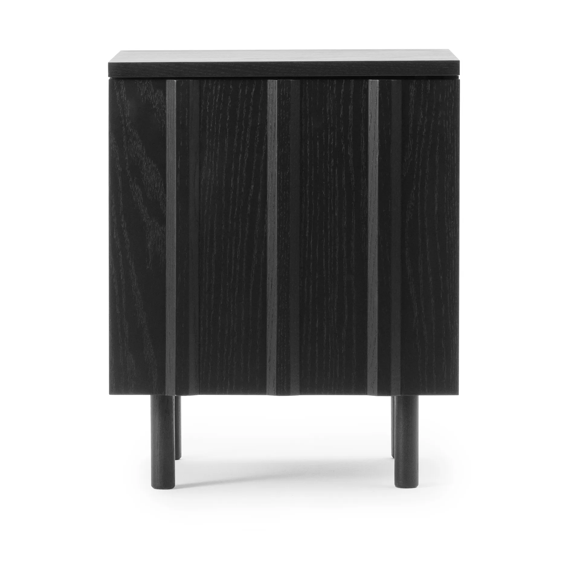 Rib sängbord, Soft black, 52x42x40 cm Normann Copenhagen