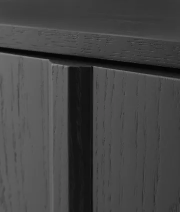 Rib sideboard låg - Soft Black - Normann Copenhagen