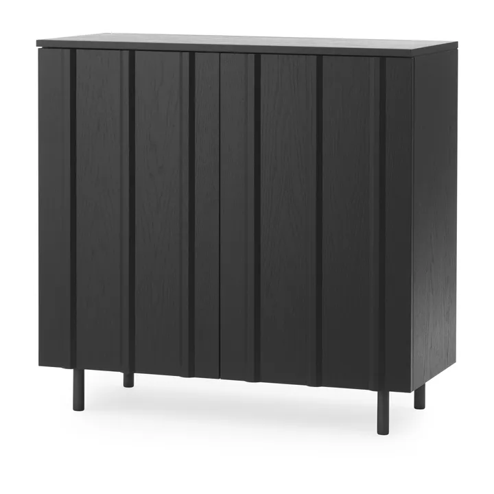 Rib skåp 96x98,5 cm - Soft Black - Normann Copenhagen