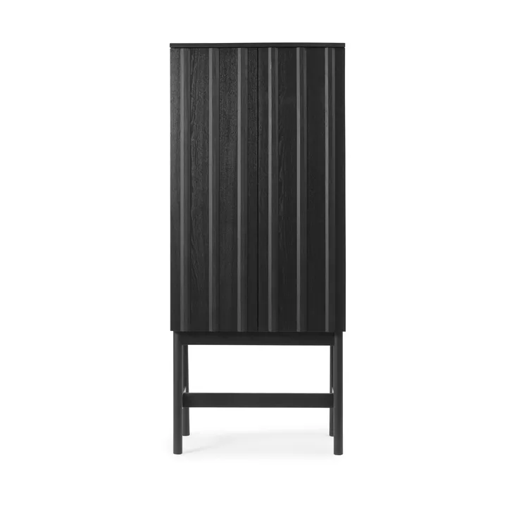 Rib skåp - Soft black, 166,5x70x43 cm - Normann Copenhagen