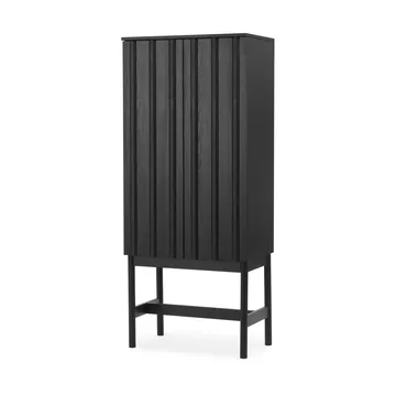 Rib skåp - Soft black, 166,5x70x43 cm - Normann Copenhagen