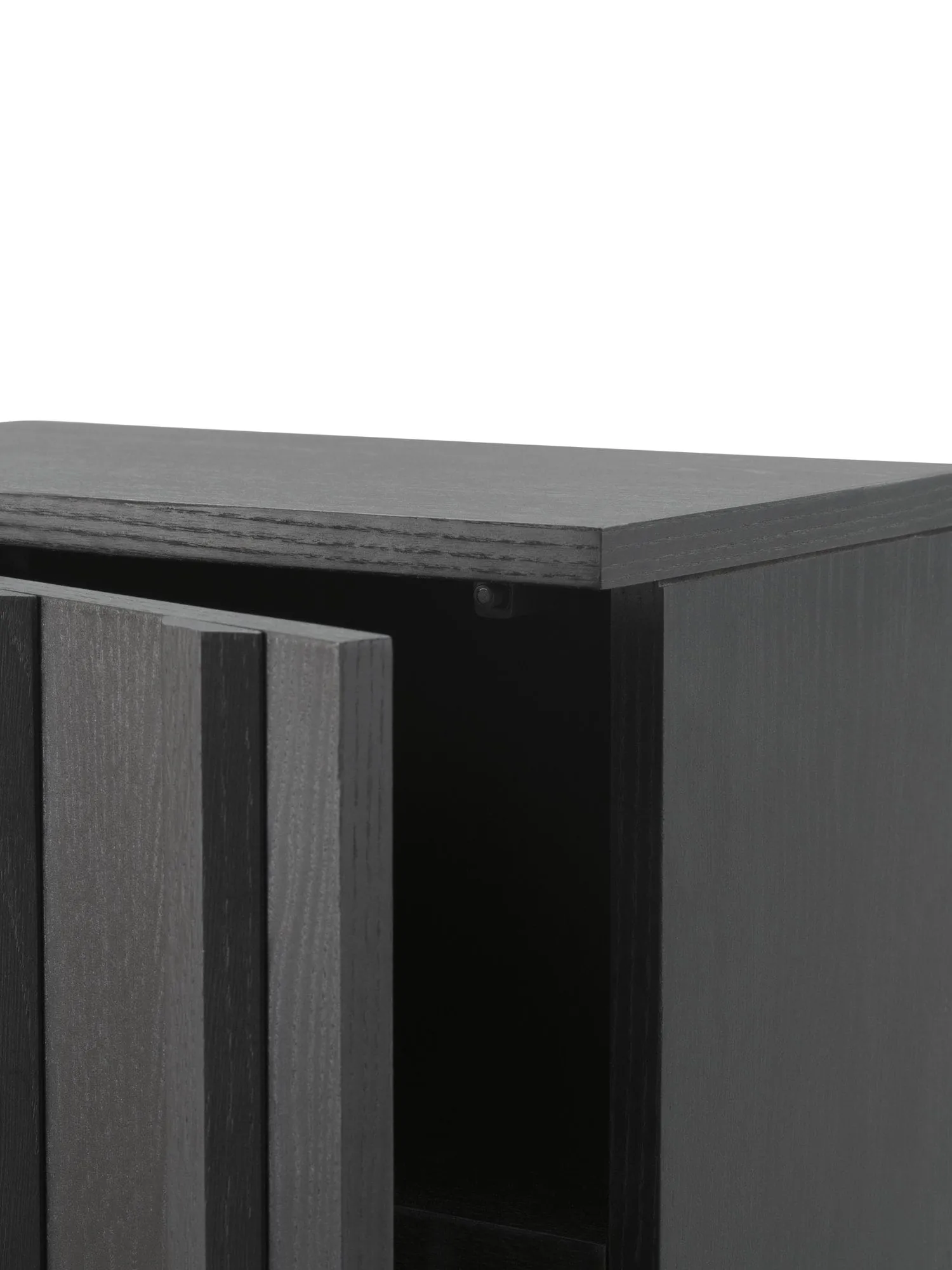 Rib skåp, Soft black, 166,5x70x43 cm Normann Copenhagen