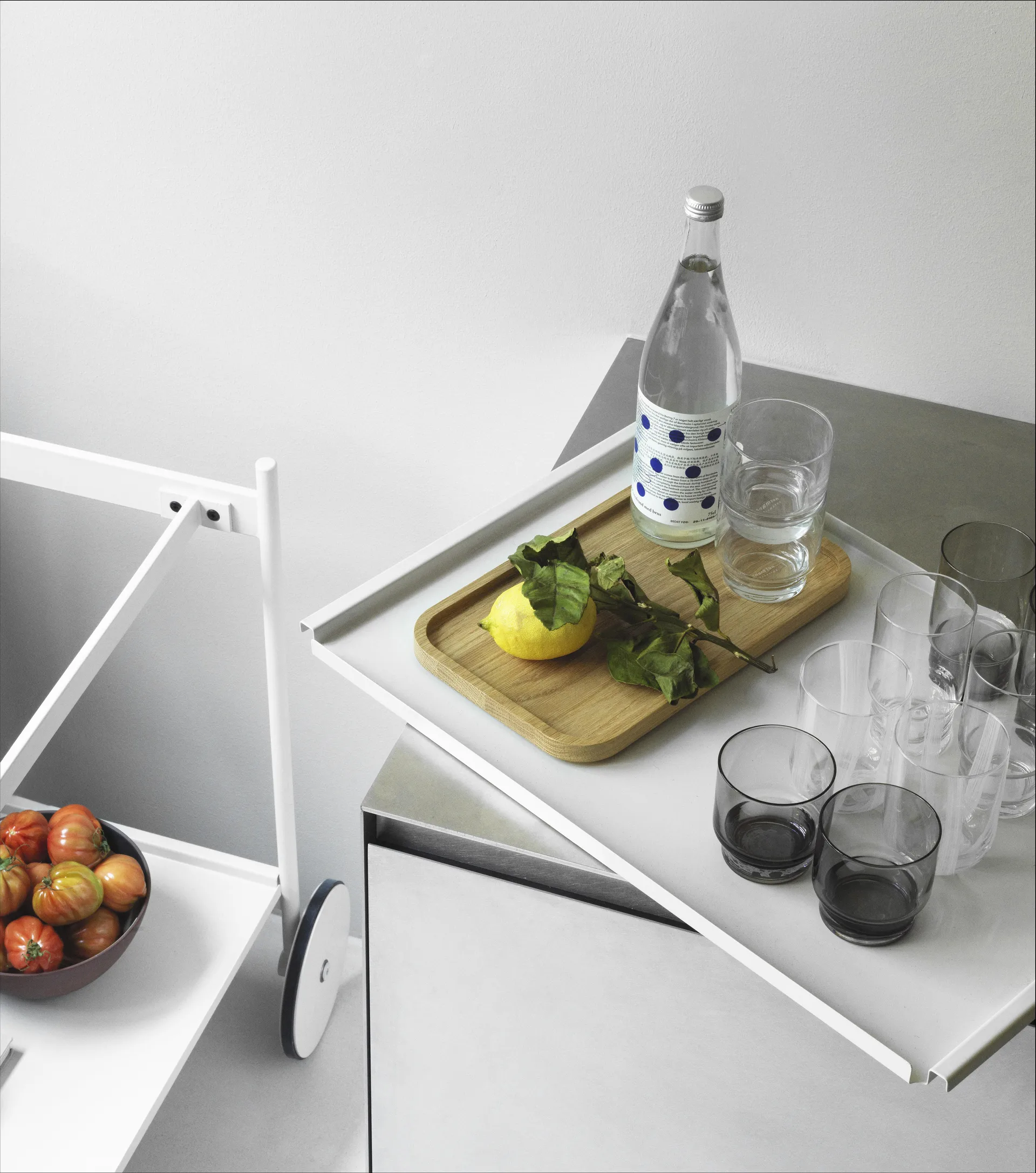 Rul serveringsvagn, Ljusgrå Normann Copenhagen