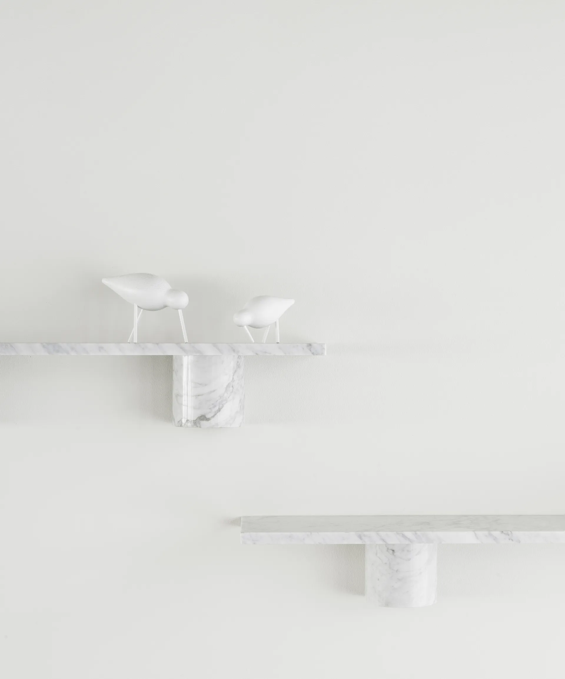Sten Shelf hylla 80 cm, White marble Normann Copenhagen
