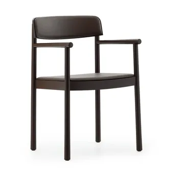 Timb karmstol - Brown ash-Ultra Leather Chocolate - Normann Copenhagen