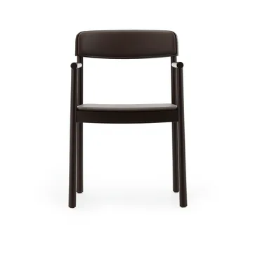 Timb karmstol - Brown ash-Ultra Leather Chocolate - Normann Copenhagen