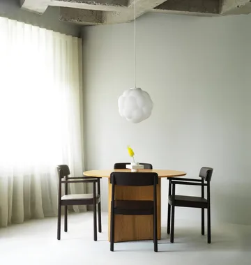 Timb karmstol - Brown ash-Ultra Leather Chocolate - Normann Copenhagen