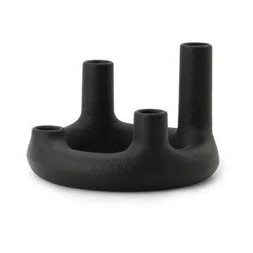 Trin ljusstake - Svart, Ø17,7x11,8 cm - Normann Copenhagen