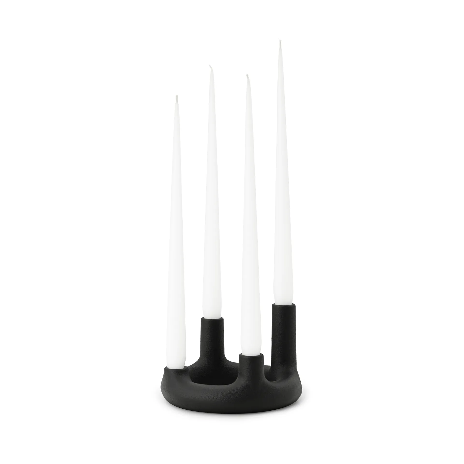 Trin ljusstake, Svart, Ø17,7x11,8 cm Normann Copenhagen