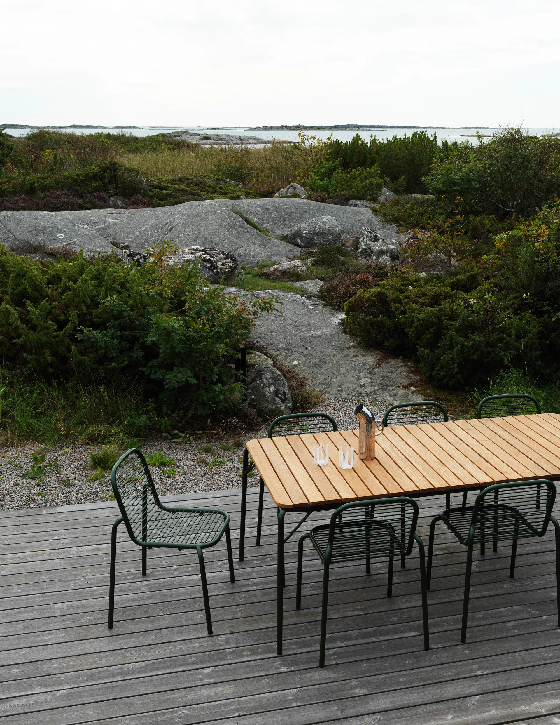 Vig Robinia matbord 90x200 cm, Green Normann Copenhagen