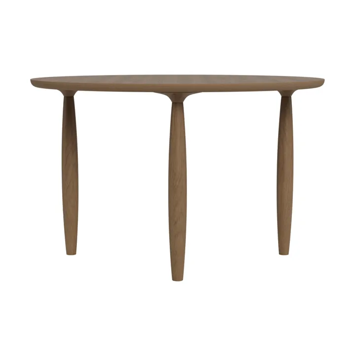 Oku matbord - Light smoked oak, Ø120 cm - NORR11