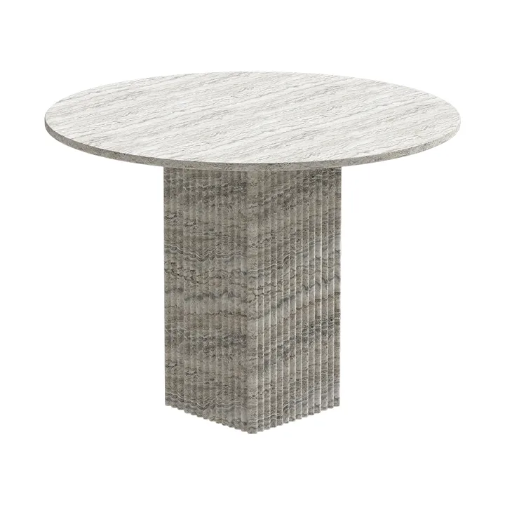 Soho matbord - Silver travertin, Ø120x72 cm - NORR11