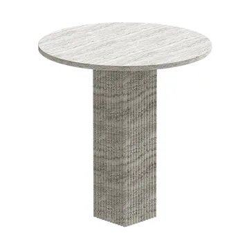 Soho matbord - Silver travertin, Ø80x74 - NORR11