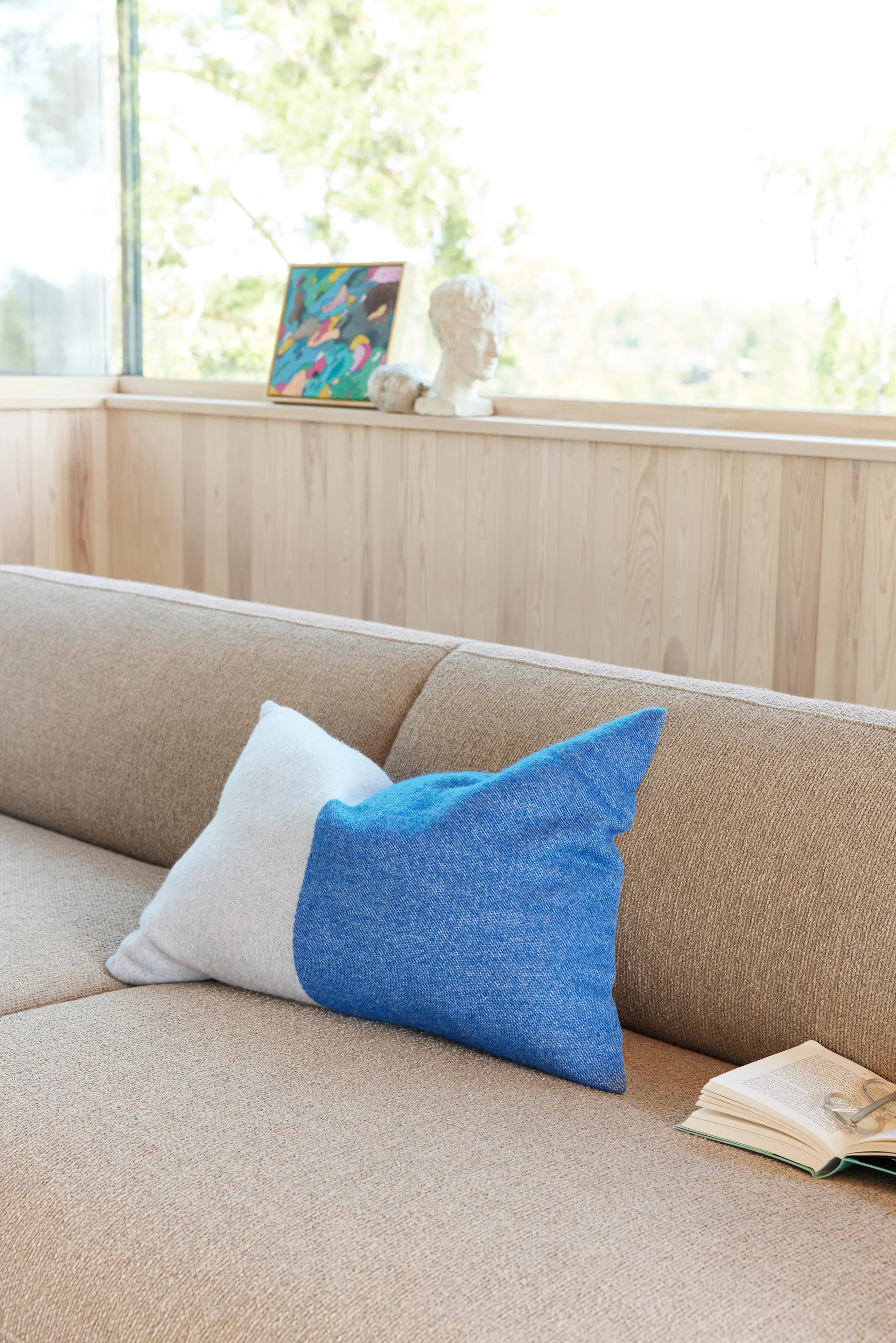 Echo kuddfodral 40x60 cm, Vertical blue Northern