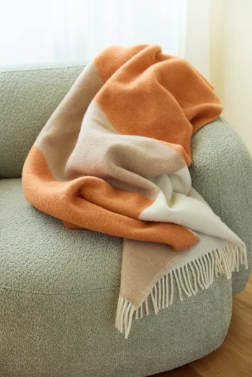 Layer pläd - Orange, 130x170 cm - Northern