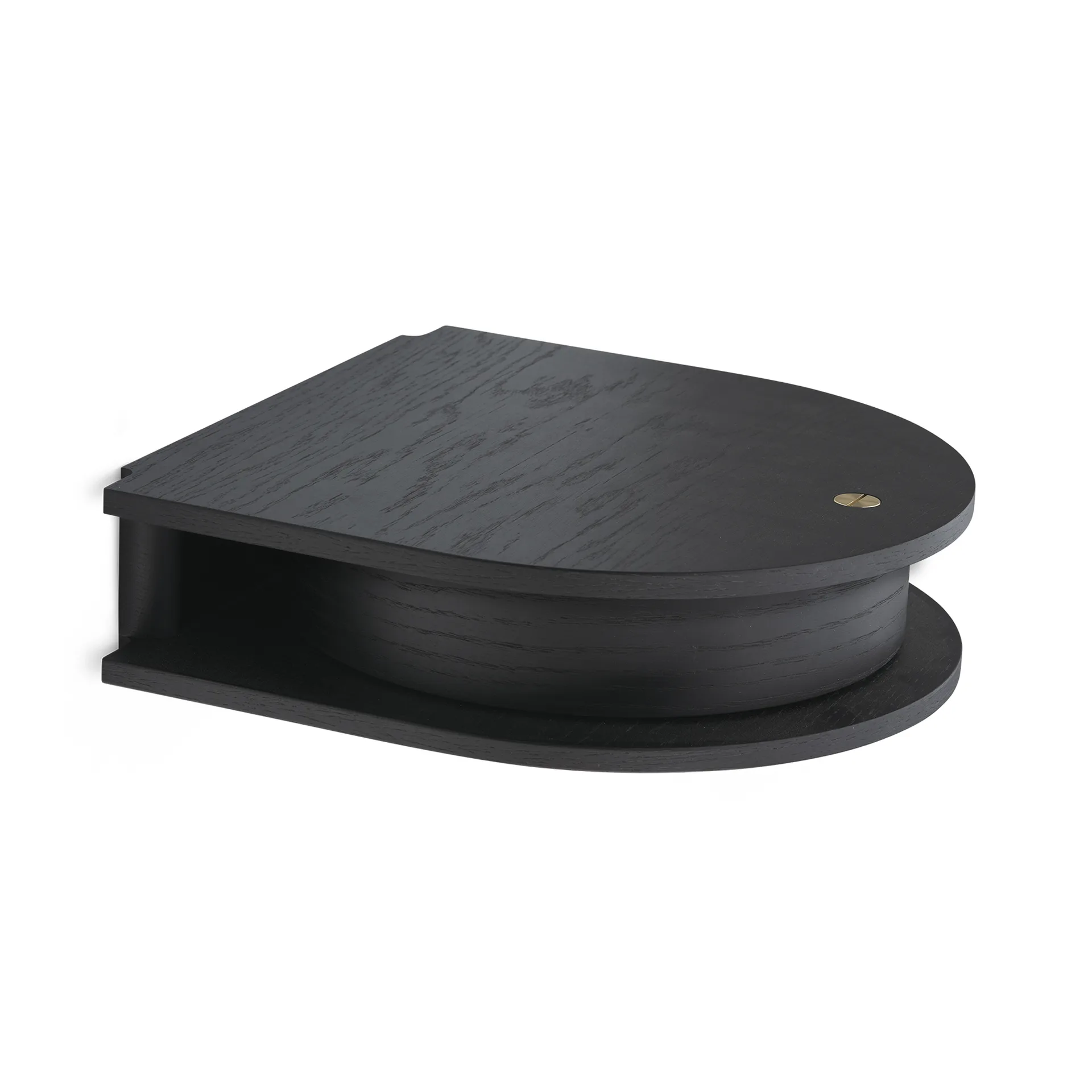 Valet låda vägghängd small, Black painted oak Northern