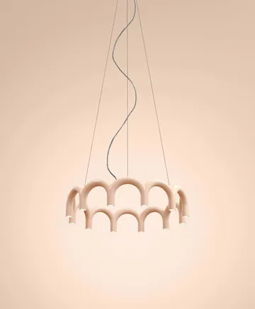 Arch circle pendel - Nude, Ø98 cm - Oblure