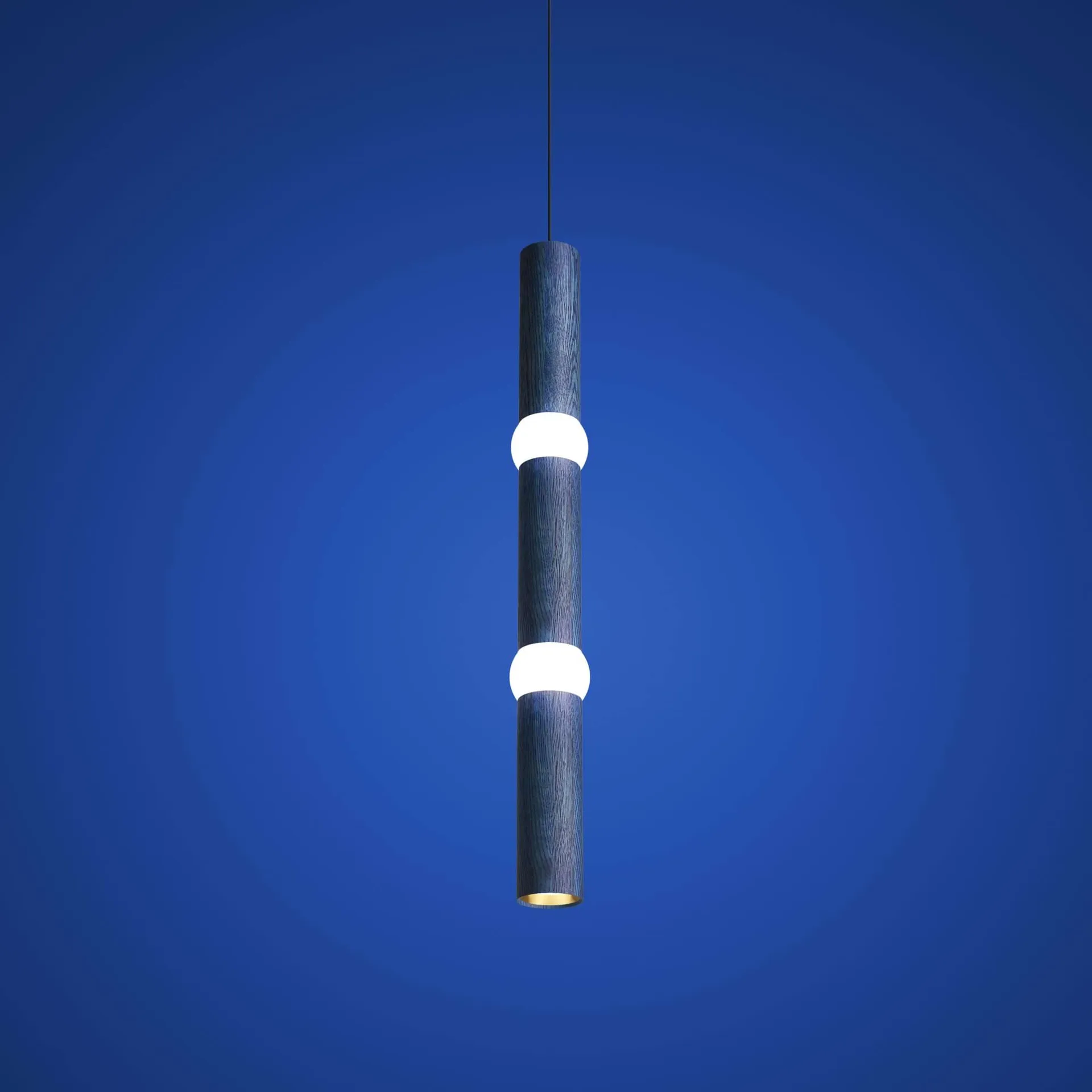 Lightbone pendel, Large 83,6 cm, blue oak Oblure