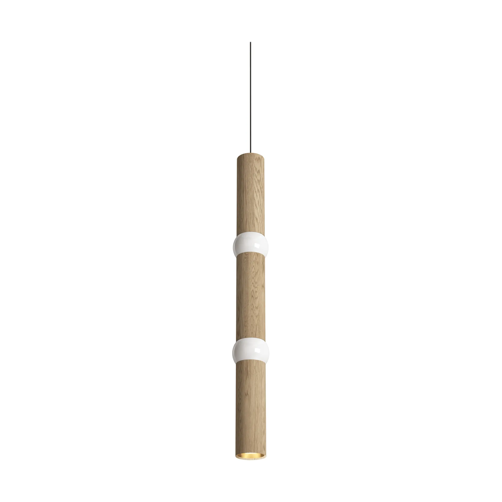 Lightbone pendel, Large 83,6 cm, natural oak Oblure