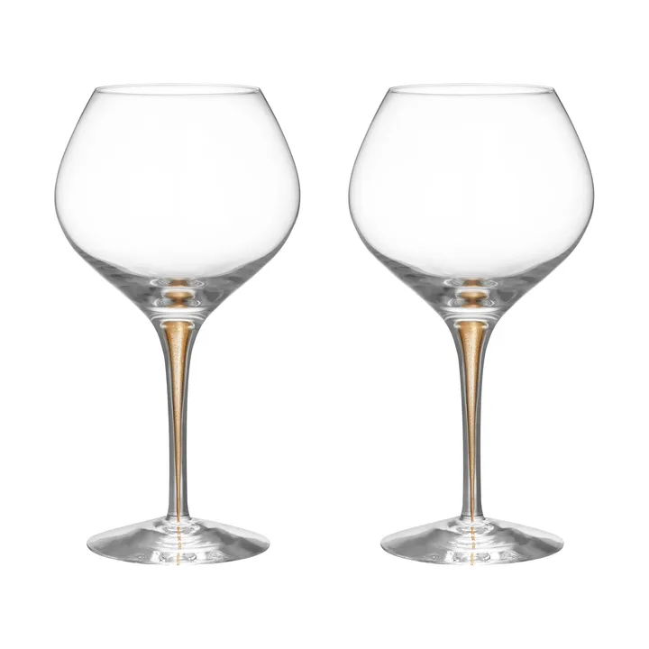 Intermezzo Bouquet vinglas 70 cl 2-pack - Guld - Orrefors
