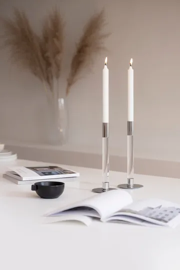 Lumiere ljusstake 26,5 cm 2-pack - Klar - Orrefors