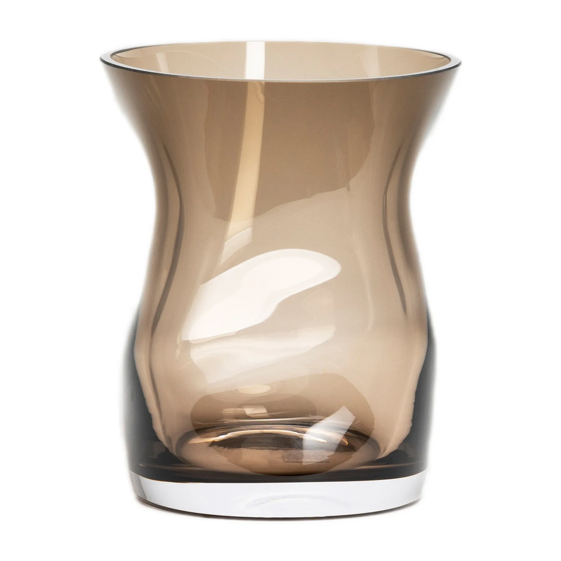 Squeeze tulpanvas 18 cm, Brun Orrefors