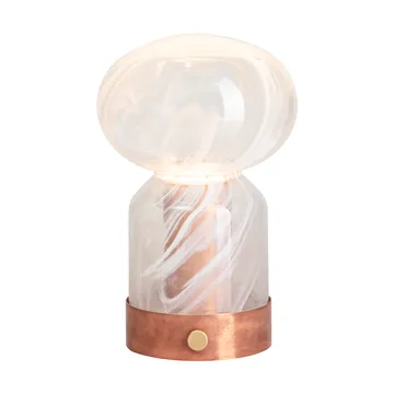Essence Cloudy portabel bordslampa - Koppar-glas - Örsjö Belysning