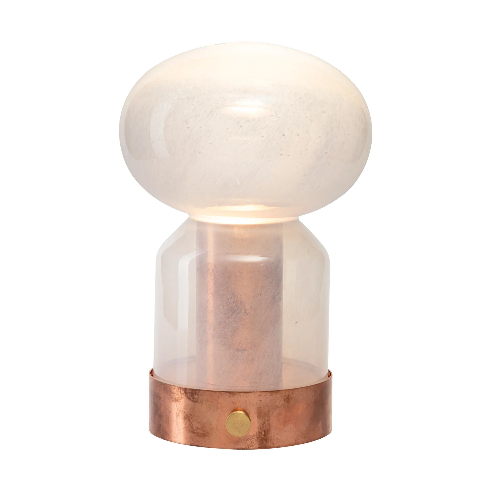 Essence Misty portabel bordslampa, Koppar-glas Örsjö Belysning