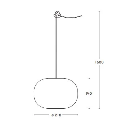 Pebble taklampa knubbig, varmgrå-glas Örsjö Belysning