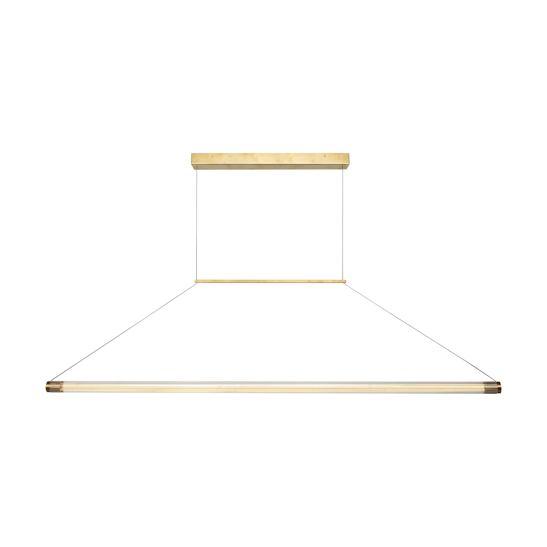 Ray taklampa mässing, 150 cm Örsjö Belysning