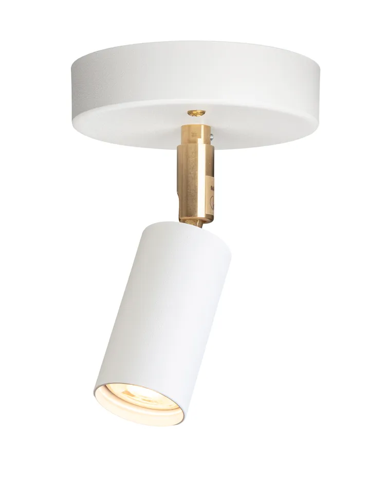Starlight 1 tak-/vägglampa m. kopplingshus - Vit strukturlack RAL 9016 - Örsjö Belysning