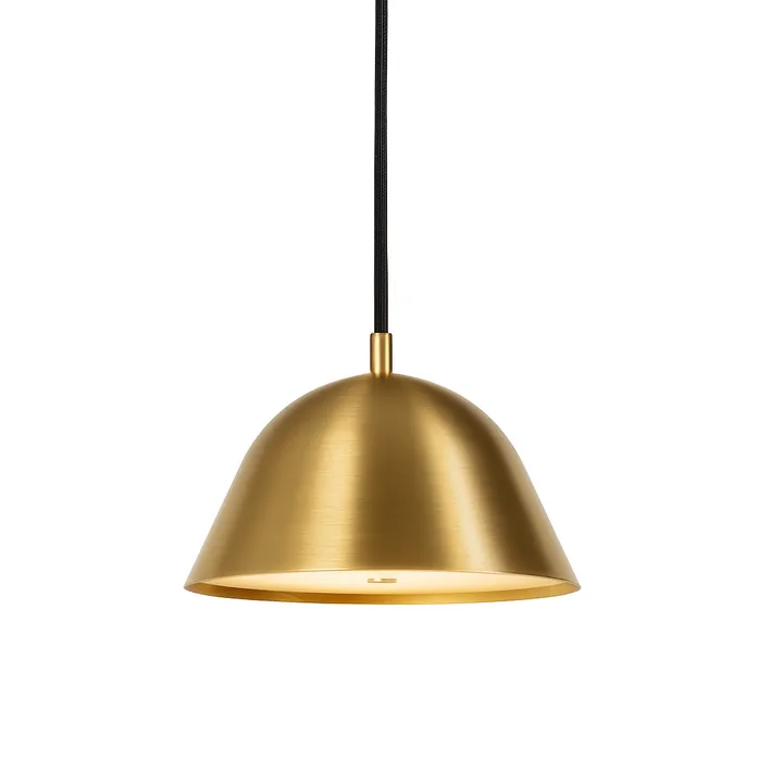 Streck pendel small 11x21 cm - Borstad mässing - Örsjö Belysning
