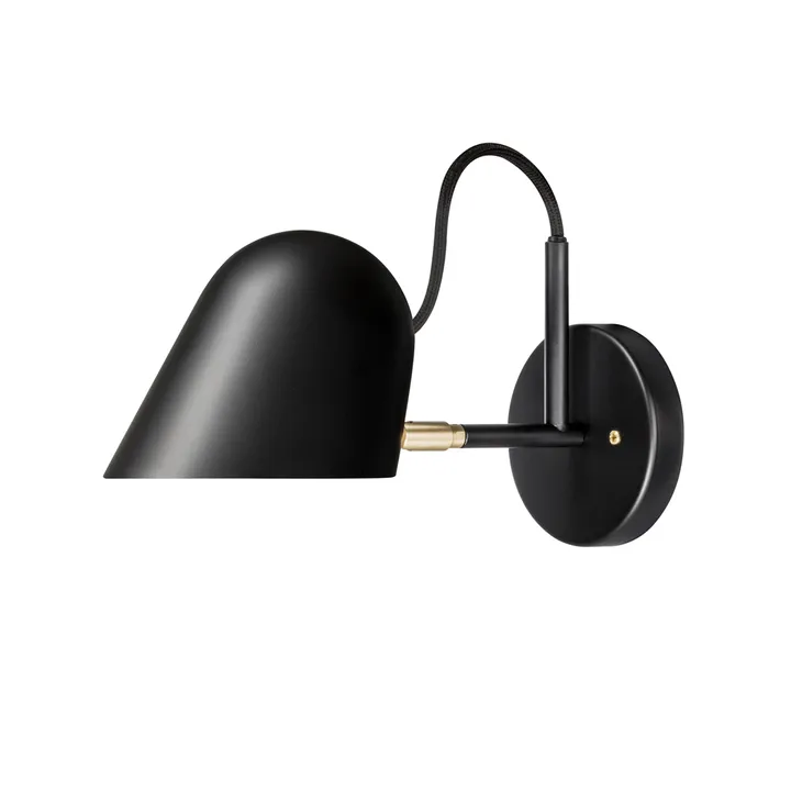 Streck vägglampa - svart, kopplingshus - Örsjö Belysning