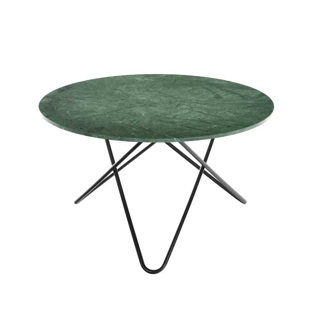 Big O Table matbord, Marmor indio, svart stativ OX Denmarq
