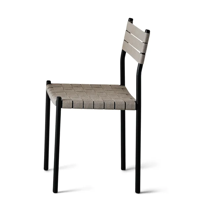Nettan Chair black frame stol - Naturväv - OX Denmarq