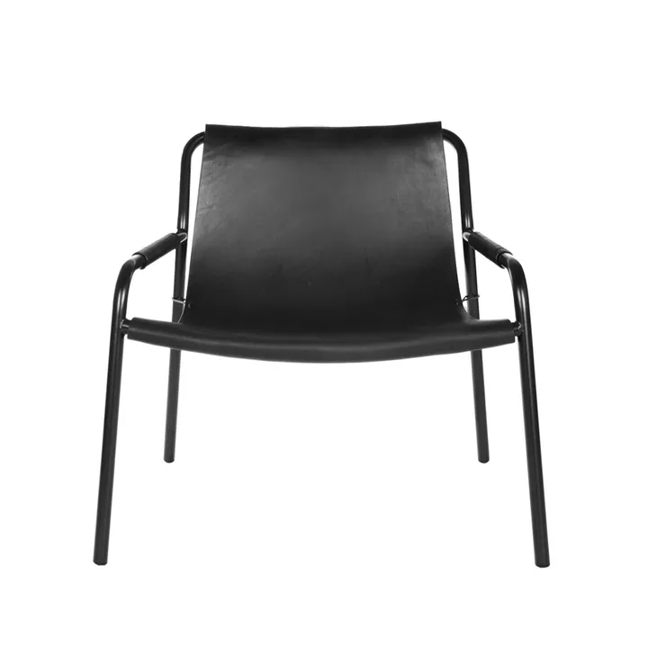 September loungestol - Svart-svartlackat stålstativ - OX Denmarq