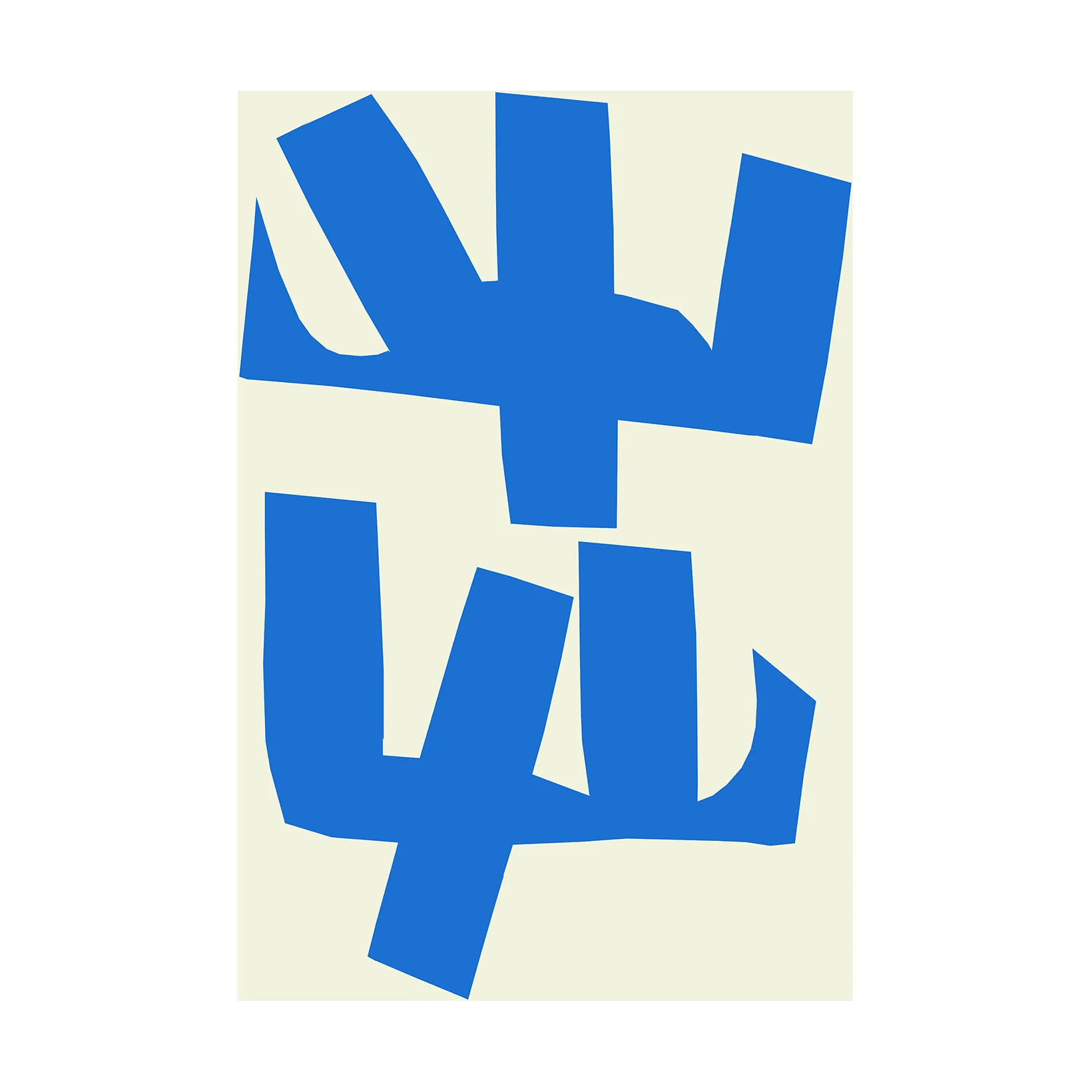 Blue Branches poster, 50x70 cm Paper Collective