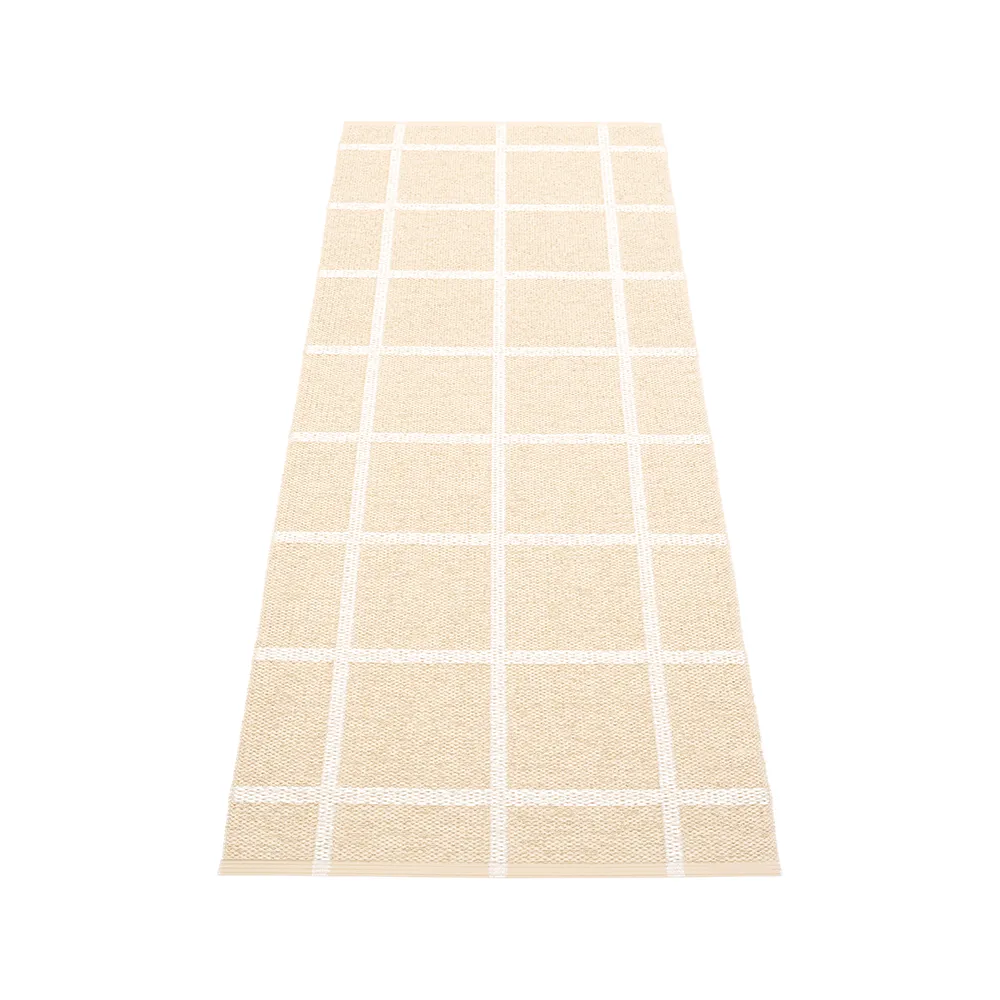 Ada gångmatta, cream/white metallic, 70x225 cm Pappelina