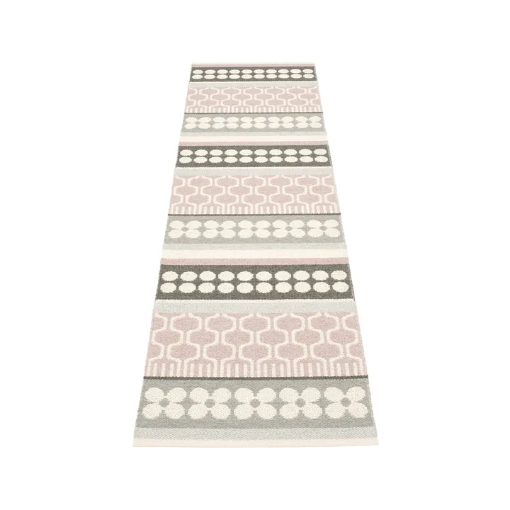Asta gångmatta - pale rose, 70x180 cm - Pappelina