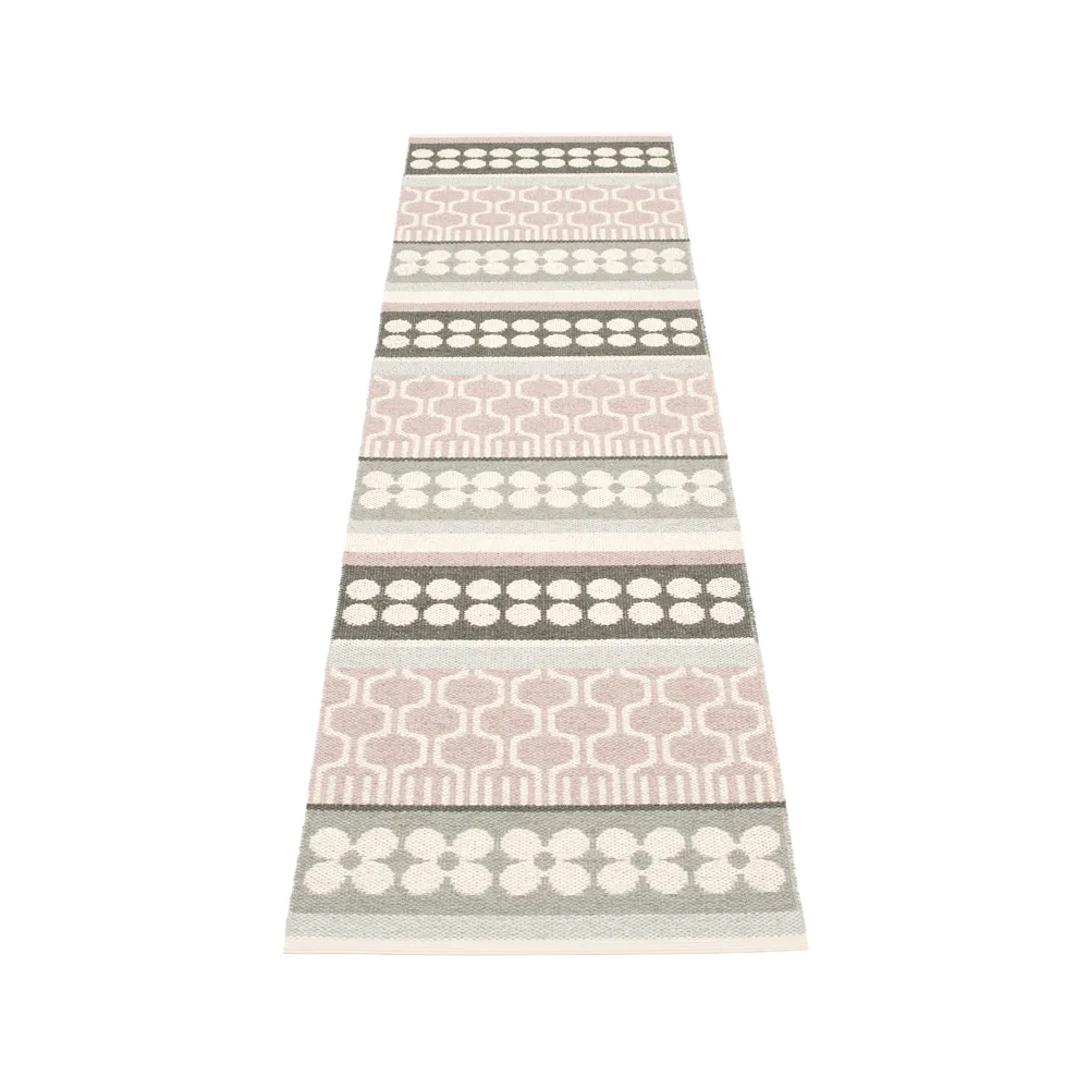 Asta gångmatta, pale rose, 70x360 cm Pappelina