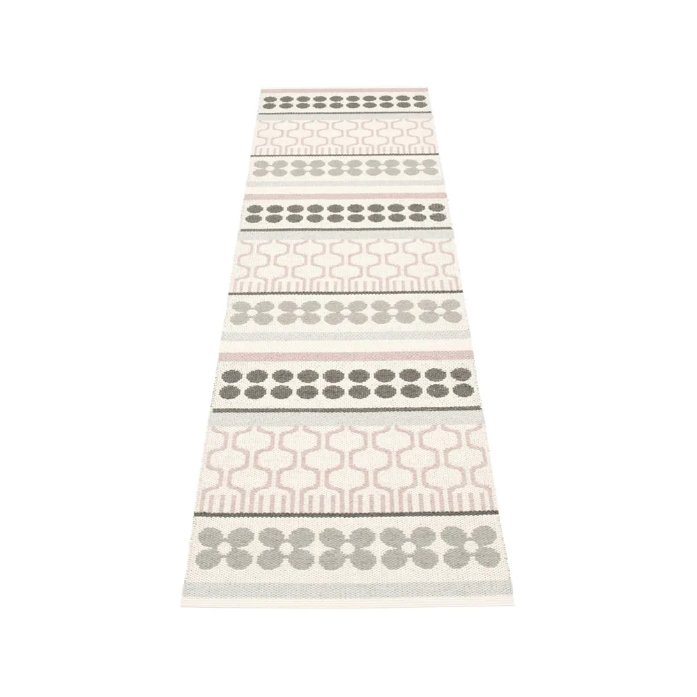 Asta gångmatta, pale rose, 70x360 cm Pappelina