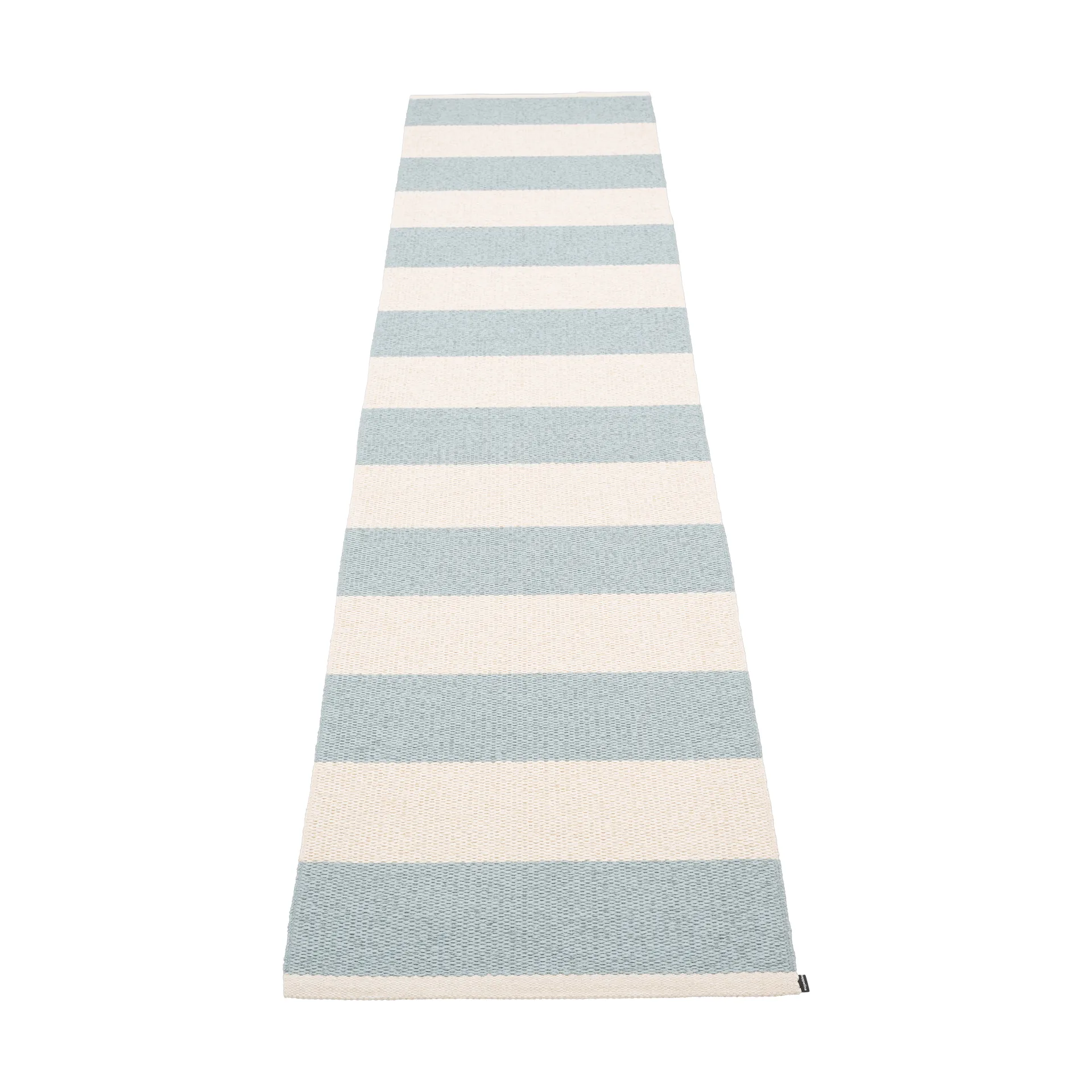 Bob gångmatta, Blue fog/vanilla, 70x300 cm Pappelina