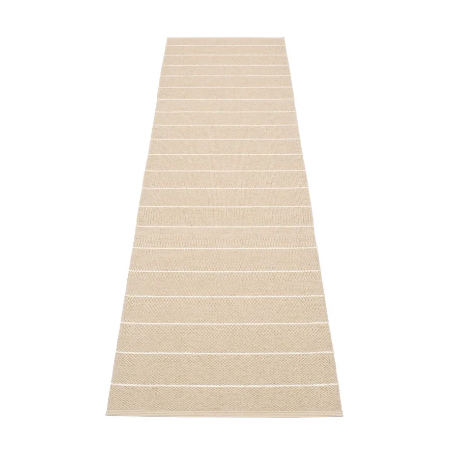 Carl gångmatta, Linen/beige, 70x180 cm Pappelina