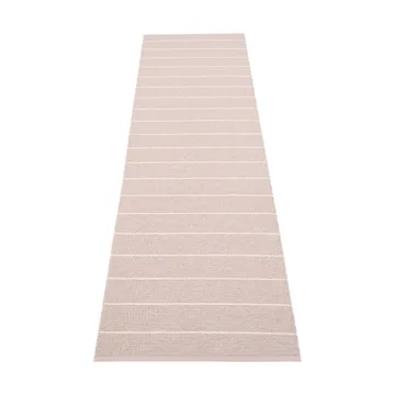 Carl gångmatta - Pale rose/pearl pink, 70x270 cm - Pappelina