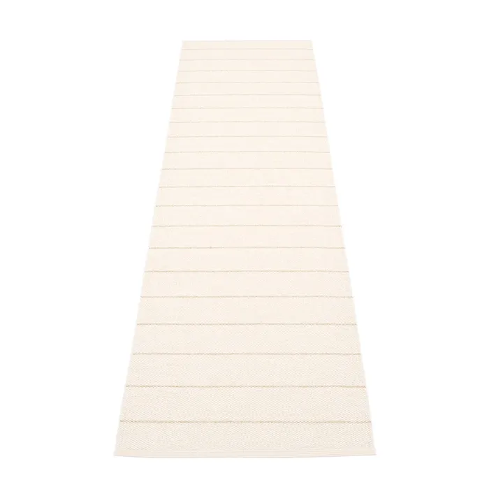 Carl gångmatta - vanilla/white, 70x270 cm - Pappelina