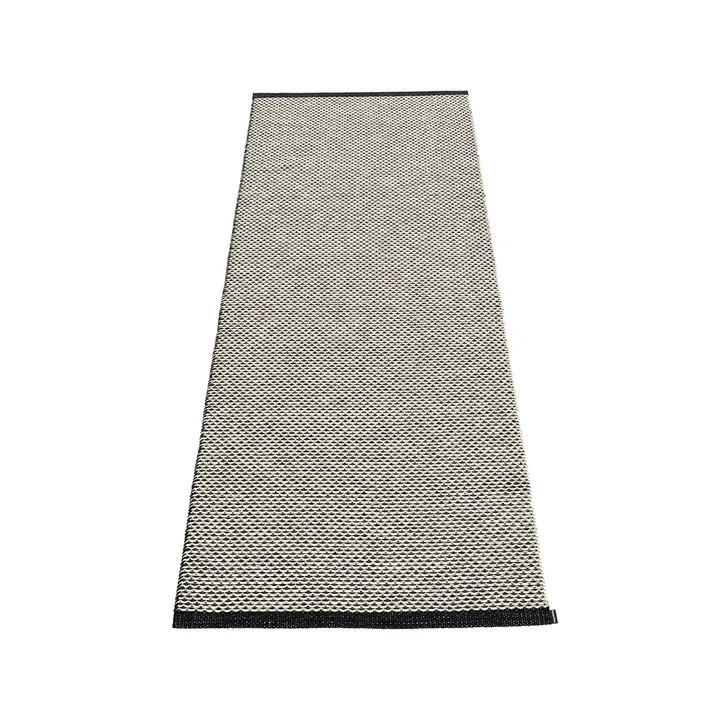 Effi gångmatta - black/warm grey/vanilla, 60x125 cm - Pappelina