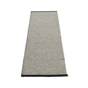 Effi gångmatta - black/warm grey/vanilla, 85x160 cm - Pappelina